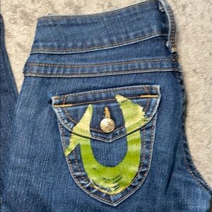 TRUE RELIGION Jeans women's Bootcut logo Size 28